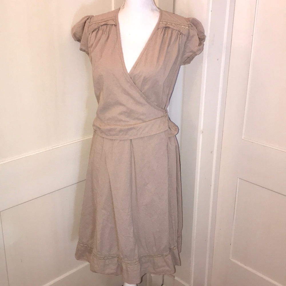 Calypso St Barth Cotton Dot Wrap Dress